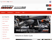 Tablet Screenshot of diablocycle.com